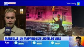 Marseille: un spectacle son et lumière sur des bâtiments de la ville