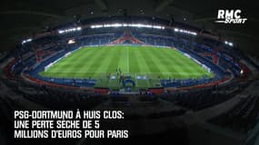 PSG-Dortmund à huis clos: une perte sèche de 5 millions d'euros pour Paris