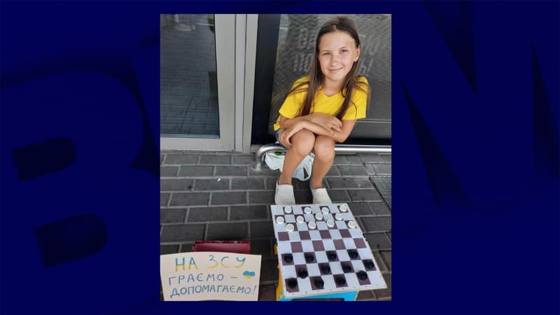 À 10 ans, une Ukrainienne championne du monde du jeu de dames lève des fonds pour l'armée du pays