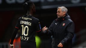 Bruno Genesio et Eduardo Camavinga
