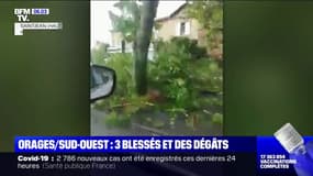 De violents orages se sont abattus sur le Sud-Ouest de la France