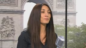 Elina Fériel, ex-femme de caïd de Marseille, auteur de "Au bout de la violence", sur le plateau de BFMTV le 20 mai 2013