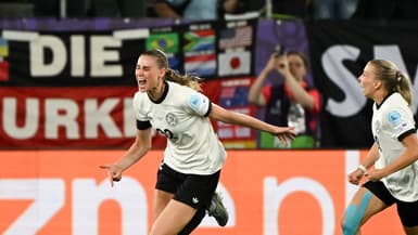 Jule Brand lors d'Allemagne-Pologne, le 4 juillet 2025.