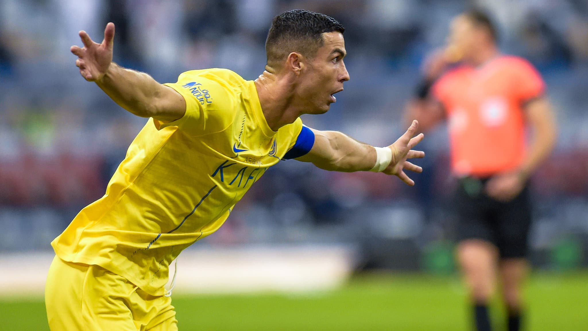 Cristiano Ronaldo arrives in a fighting video game