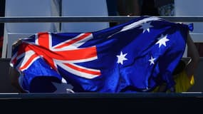 Le drapeau australien flotte à Melbourne. PHOTO D'ILLUSTRATION