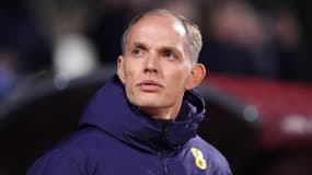 Thomas Tuchel lors du match Lettonie-Angleterre (0-5, qualifs Coupe du monde 2026), le 14 octobre 2025