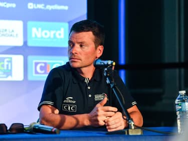 Paul Brousse, le sélectionneur de l'équipe de France féminine de cyclisme sur route, en 2023.