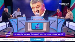Arrêter la journée de travail plus tôt pour suivre les JO de Paris 2024 propose David Douillet : L'idée ne séduit pas Périco Légasse et Laurent Dandrieu ! 