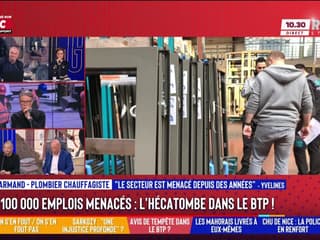 100 000 emplois menacés dans le bâtiment: "On est victime de notre concurrent qui utilise de la main d'oeuvre étrangère !" déplore un plombier chauffagiste