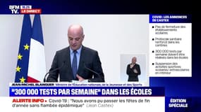 Jean-Michel Blanquer: Toutes les pratiques sportives d'intérieur sont "suspendues en milieux scolaire et extrascolaire"