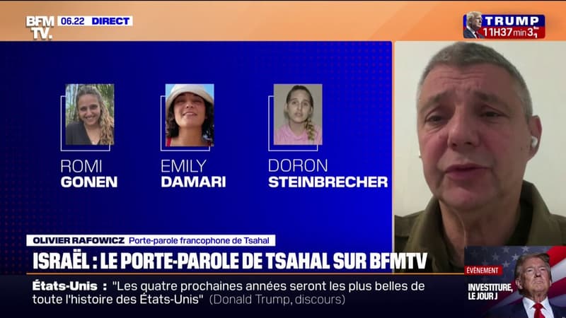 Otages libérées: Une des trois otages a perdu deux doigts, elle sera traitée de manière plus sérieuse, témoigne le porte-parole de l'armée israélienne