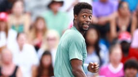 Gaël Monfils face à l'Américain Christopher Eubanks (7-6, 6-7, 6-1) au Masters 1000 de Toronto, le 7 août 2023