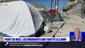 Port de Nice: les migrants ont quitté le camp