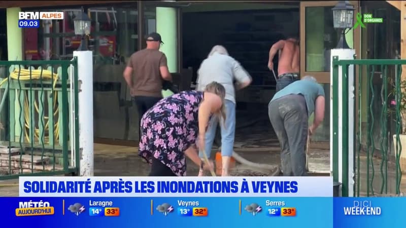 Veynes: la solidarité s'organise après les inondations