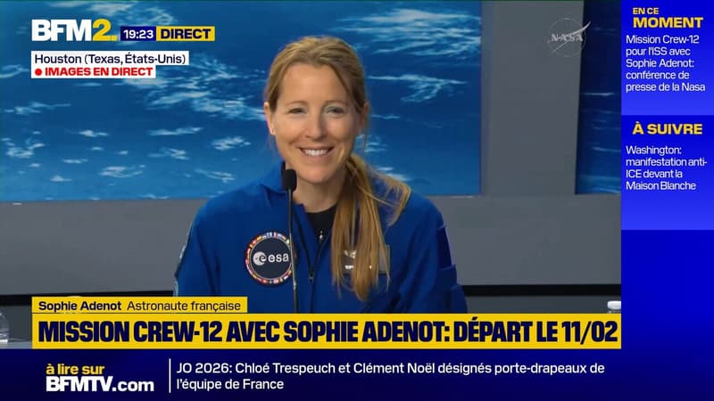 "Si une femme l'a déjà fait, alors pourquoi pas moi ?" déclare Sophie Adenot, astronaute française