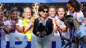 Michele Kang avec l'OL féminin, à Orléans le 13 mai 2023
