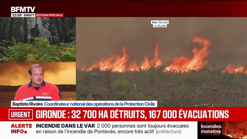 Édition spéciale - Gironde : 32 700 hectares détruits, 167 000 évacuations - 25/07