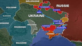 L'avancée des troupes russes en Ukraine