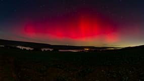 Aurores boréales dans la nuit du 11 au 12 novembre 2025 à Corny-sur-Moselle en Lorraine