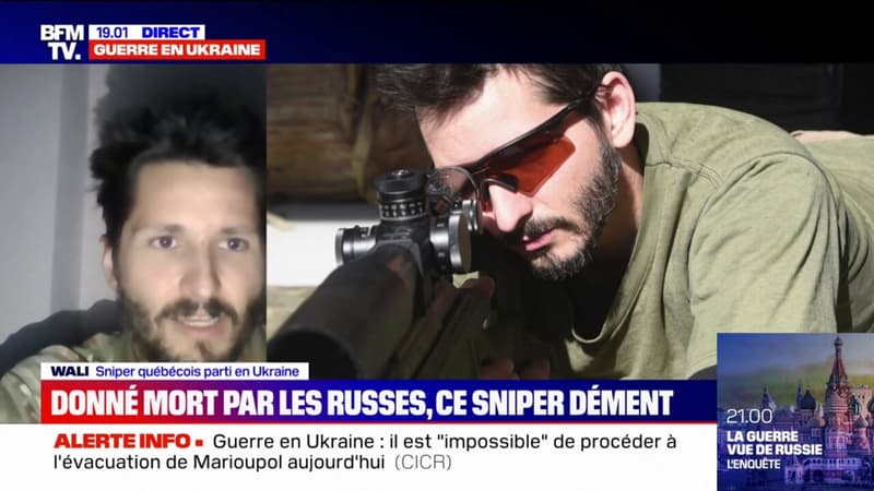 Donné mort par les Russes, ce sniper d'élite canadien parti en Ukraine dément