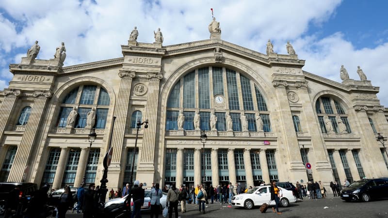 La gare du Nord à Paris.