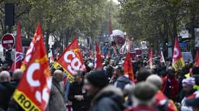 Des manifestants lors d'un rassemblement à Paris le 29 septembre 2022.