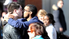 Le coming est une étape importante, il permet de s'assumer librement, comme lor d'un kiss-in de rue, ici à Toulouse en 2012.