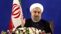 Le président iranien Hassan Rohani, lors d'une conférence de presse le 22 mai 2017 à Téhéran