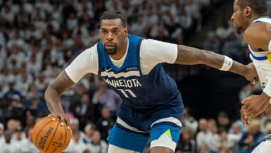 Naz Reid avec les Minnesota Timberwolves en mai 2025.