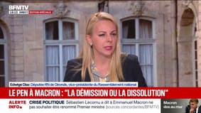 Edwige Diaz, la vice-présidente du RN juge que son parti n'a "pas de responsabilité" dans ce "spectacle navrant"