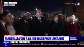 Marseille: l'Ode à la Joie jouée lors du rassemblement en soutien à l'Ukraine