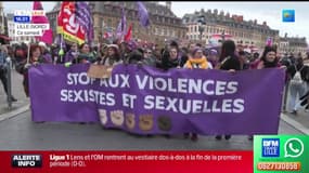 Lille: marche contre les violences faites aux femmes