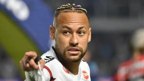 Le Brésilien Neymar lors d'un match de Santos contre Flamengo, le 16 juillet 2025