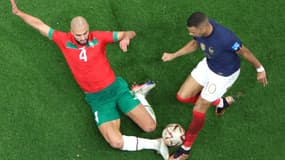 Le tacle d'Amrabat sur Mbappé lors de France-Maroc
