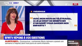 Avec mon mari en télétravail, ai-je droit de bénéficier d'un arrêt pour garder nos enfants ?