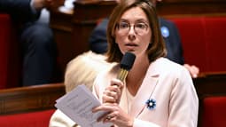 La ministre des Comptes publics Amélie de Montchalin le 6 mai 2025 à l'Assemblée nationale à Paris
