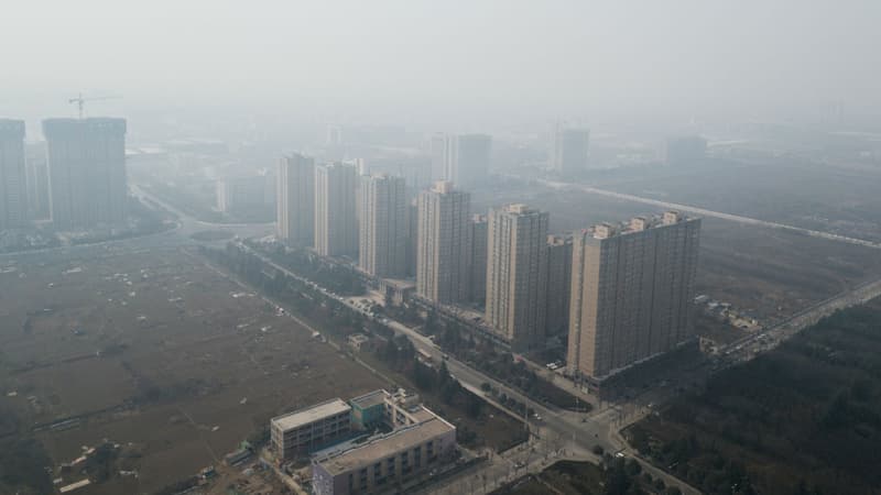 La pollution à Xian, en Chine, en février 2018. (Photo d'illustration)