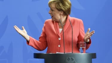 La chancelière allemande Angela Merkel à Berlin, le 24 août 2015
