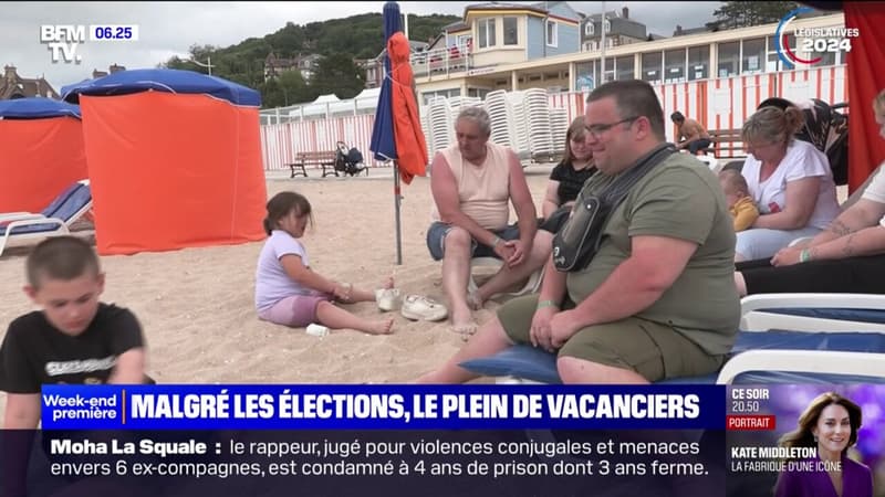 Calvados: le camping de Houlgate fait le plein de vacanciers malgré les élections