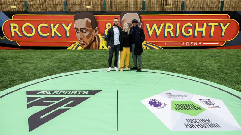 David Jackson, Emma Hayes et Ian Wright, à Londres le 11 avril 2023