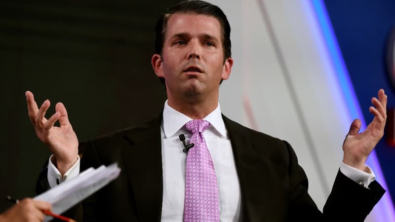 Donald Trump Junior, le fils aîné de Trump et vice président de la Trump Organisation, à New Delhi, le 23 février 2018