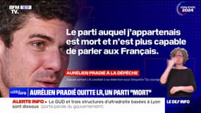 "Le parti auquel j'appartenais est mort": Aurélien Pradié quitte les Républicains