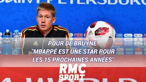 France-Belgique: pour De Bruyne  "Mbappé est une star pour les 15 prochaines années"