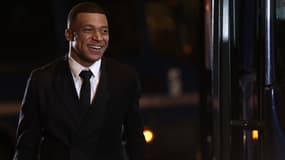Kylian Mbappé arrivant au Parc des Princes, 14 février 2024