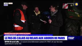 Mobilisation des agriculteurs: le Pas-de-Calais au relais aux abords de Paris