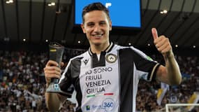 Florian Thauvin avec l'Udinese le 24 août 2024