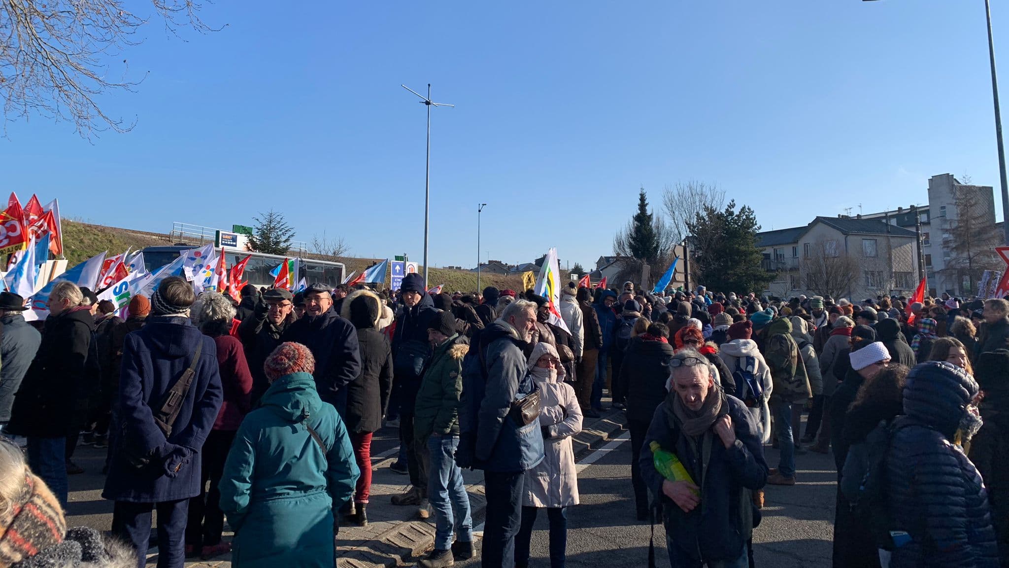 Manifestation à Guéret le 7 février 2023