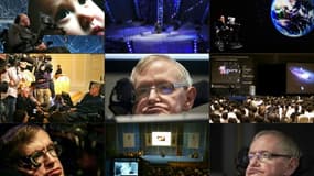 L'astrophysicien Stephen Hawking lors de différents événements.