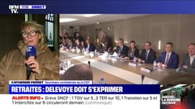 Catherine Perret (CGT): "Jean-Paul Delevoye ne nous a rien dit"
