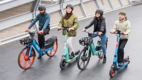 L'allemand Tier et le français Dott, qui proposent des trottinettes et vélos en libre-service, vont fusionner pour former un "champion européen de la micro-mobilité", ont annoncé le 10 janvier 2024 les deux opérateurs.